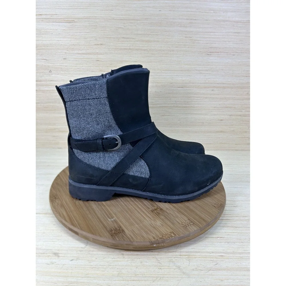 Eddie Bauer Covey Black Leather Calf Hi Boots Womens Size 11